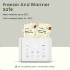 [Bundle of 10] BAEBEAR Breast Milk Storage Bag 250ml Jumbo Value Pack (100 pcs) Temperature Sensor | Leakproof