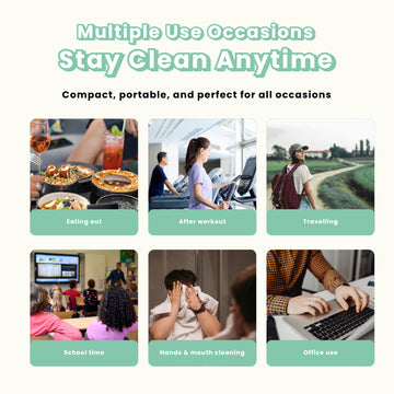 Baebear Mini Baby Wet Wipes, 64 Sheets, Soft Wet Tissue, Hand, Mouth, Body