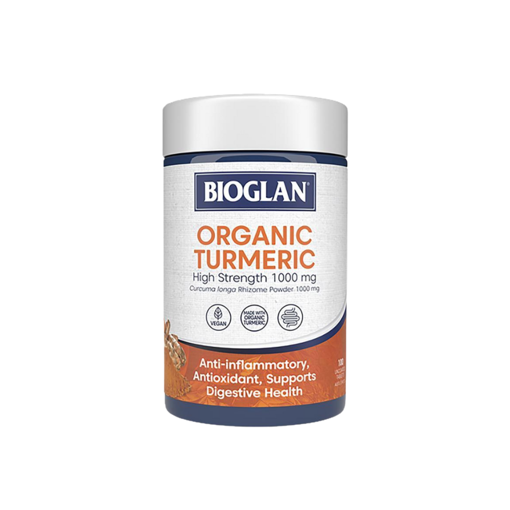 Bioglan Superfoods Organic Turmeric 1000mg 100 Tablets
