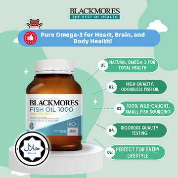 [Bundle of 2] Blackmores Odourless Fish Oil 400 Capsules