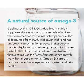 [Bundle of 2] Blackmores Odourless Fish Oil 400 Capsules