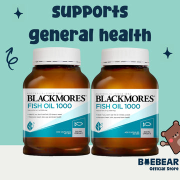 [Bundle of 2] Blackmores Fish Oil 1000mg 400 Capsules