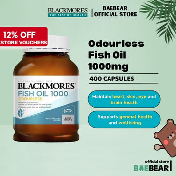 [Bundle of 2] Blackmores Fish Oil 1000mg 400 Capsules