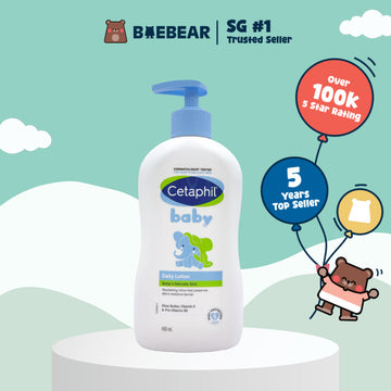 [Bundle of 2] Cetaphil Baby Daily Lotion 400mL l Suitable for Face & Body