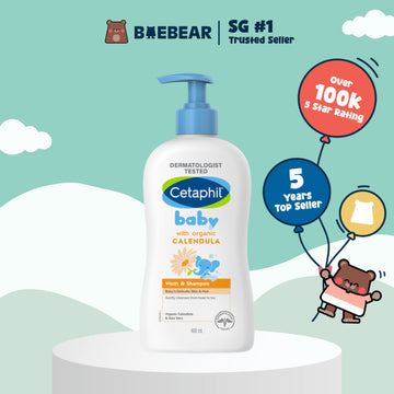 [Bundle of 2] Cetaphil Baby Wash & Shampoo with Organic Calendula
