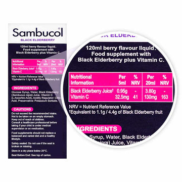 [Bundle of 6] Sambucol Kids Liquid 120ml (3-12 YEARS) (UK VERSION)
