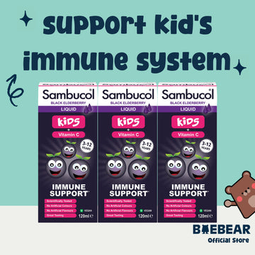 [Bundle of 3] Sambucol Kids Liquid 120ml (3-12 YEARS) (UK VERSION)