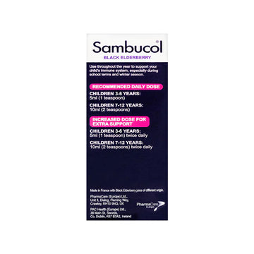 [Bundle of 3] Sambucol Kids Liquid 120ml (3-12 YEARS) (UK VERSION)