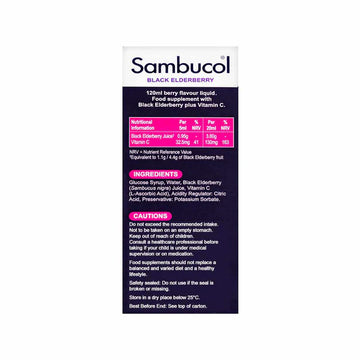 [Bundle of 3] Sambucol Kids Liquid 120ml (3-12 YEARS) (UK VERSION)