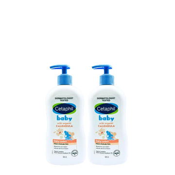 [Bundle of 2] Cetaphil Baby Daily Lotion with Organic Calendula and Sunflower Seed Oil 400mL