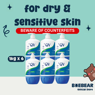 [Bundle of 6] Ego QV Cream 1KG (Suitable for Dry and Sensitive Skin)