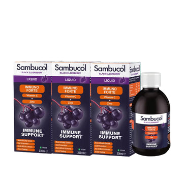 [Bundle of 3] Sambucol Immuno Forte Liquid 230mL (UK VERSION)