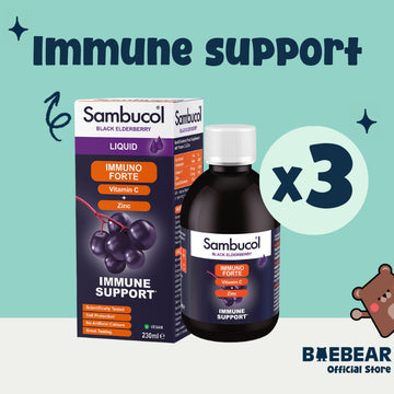 [Bundle of 3] Sambucol Immuno Forte Liquid 230mL (UK VERSION)