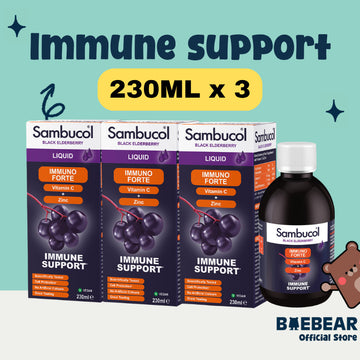 [Bundle of 3] Sambucol Immuno Forte Liquid 230mL (UK VERSION)