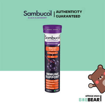 [Bundle of 4] Sambucol Immuno Forte Effervescent UK/AUS Version 15 Tabs (4+ Years)