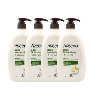 [Bundle of 4] Aveeno Daily Moisturizing Body Wash 1000mL | Skin Moisturising / Dry Skin