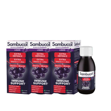 [Bundle of 3] Sambucol Extra Defence Liquid, 120mL (12y+)