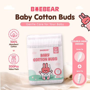 Baebear Baby Cotton Buds Double Head 200pcs
