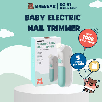Baebear Electric Baby Nail Trimmer Set with LED Light | Suitable from 0M+ | Safe Gentle Newborn & Toddler Nail Care