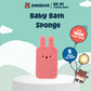 Baebear Natural Baby Bath Sponge | Extra Soft Natural Cotton | Plant-Based Pulp Sponge for Gentle Bath Time