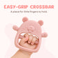 BAEBEAR Baby Silicone Teething Mitten | 100% Food Grade Silicone | 3 Designs