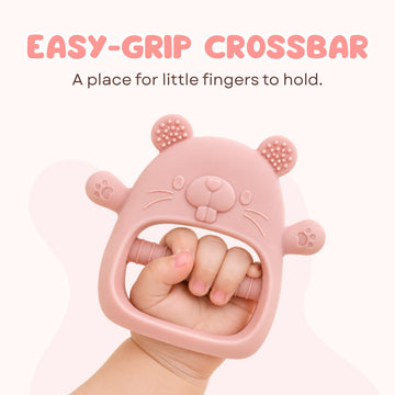 BAEBEAR Baby Silicone Teething Mitten | 100% Food Grade Silicone | 3 Designs
