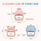 BAEBEAR Baby Silicone Teething Mitten | 100% Food Grade Silicone | 3 Designs