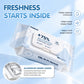 Baebear 75% Alcohol Wipes 50 Sheets 99.9% Disinfection Sanitizing Wet Wipes | Kills 99.9% Germ | Meishiyu Alcohol Wipes
