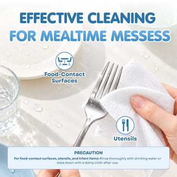 Baebear 75% Alcohol Wipes 50 Sheets 99.9% Disinfection Sanitizing Wet Wipes | Kills 99.9% Germ | Meishiyu Alcohol Wipes