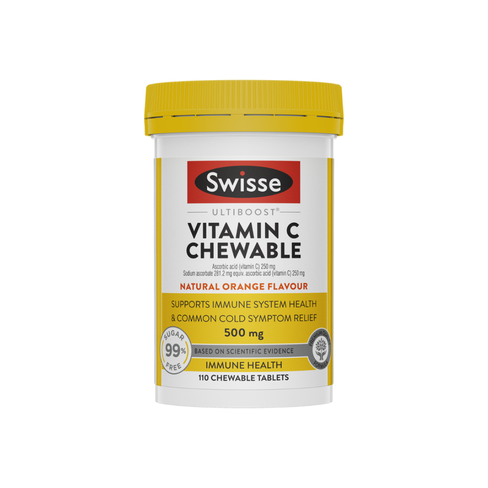 Swisse Ultiboost Vitamin C Chewable 500mg, 110 Chewable Tabs