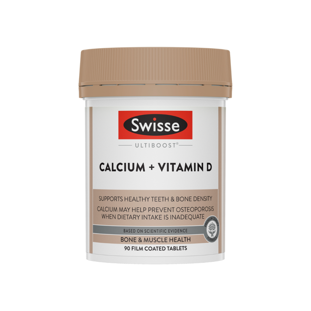 Swisse Ultiboost Calcium + Vitamin D, 90 Tablets | 150 Tablets | 250 Tablets