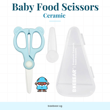 Baebear Food Scissors Ceramic Blue Bear