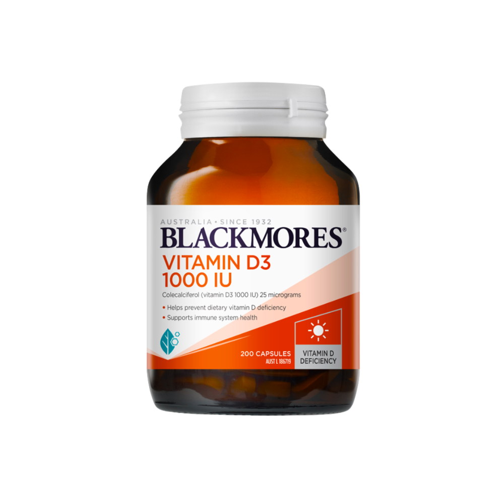 Blackmores Vitamin D3 1000IU 200 Capsules (SG)