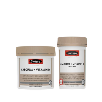 Swisse Ultiboost Calcium + Vitamin D, 90 Tablets | 150 Tablets | 250 Tablets | 300 Mini Tablets