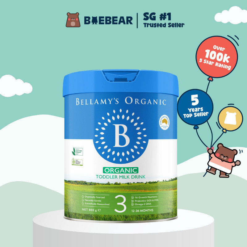 NEW PACKAGING] Bellamy's Organic Toddler Milk Drink Stage 3, 800g