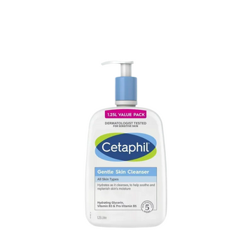Cetaphil Gentle Skin Cleanser For Face & Body, 500ML | 1.25L