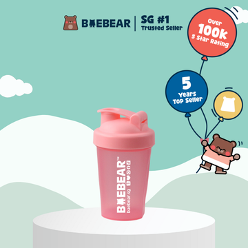 Baebear Protein Shaker Bottle with Blender Ball