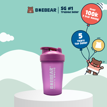 Baebear Protein Shaker Bottle with Blender Ball