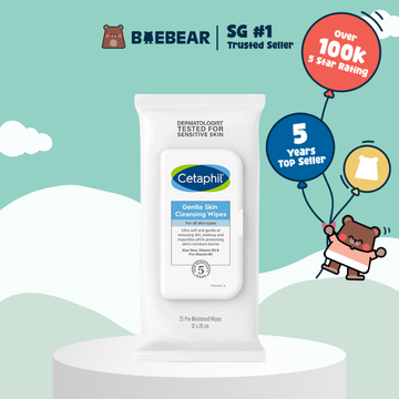 Cetaphil Gentle Skin Cleansing Wipes, 25 Wipes