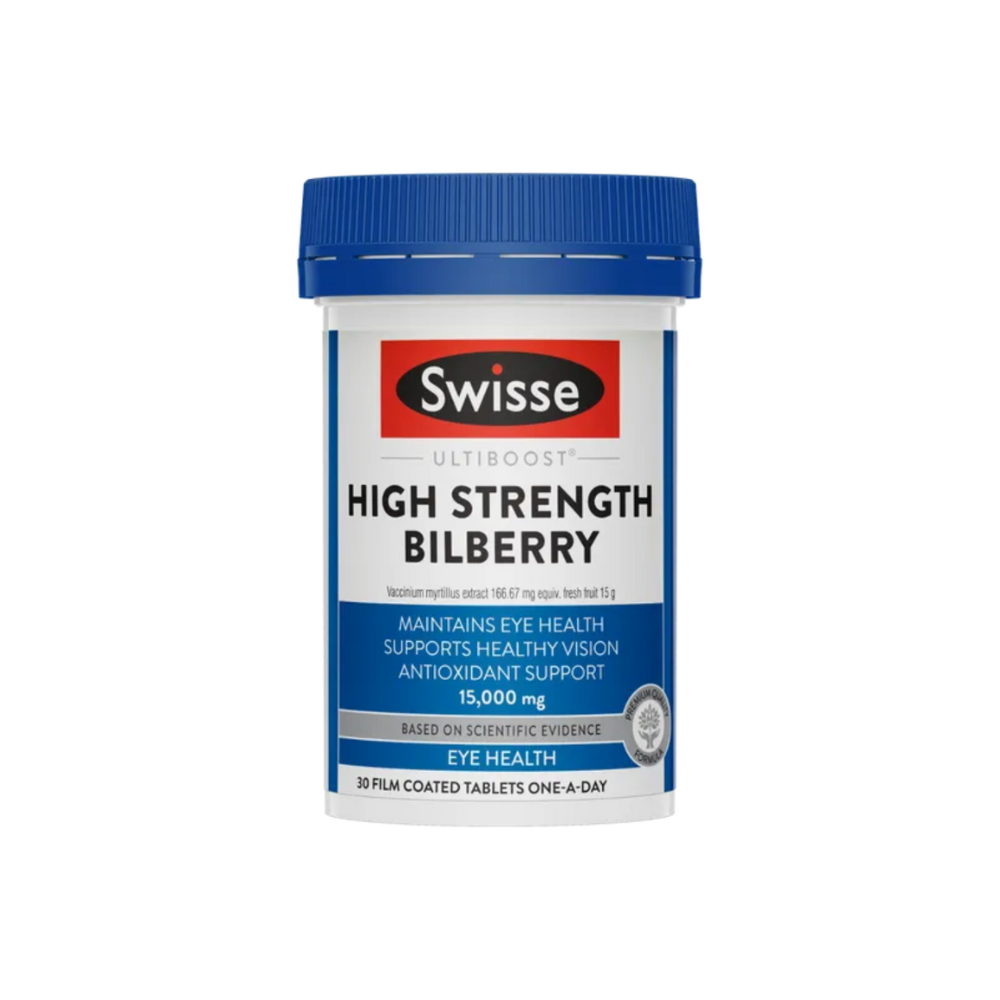 Swisse High Strength Bilberry 15000mg 30 Tabs (SG)