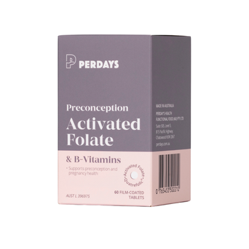 Perdays Preconception Activated Folate & Vitamin B, 60s
