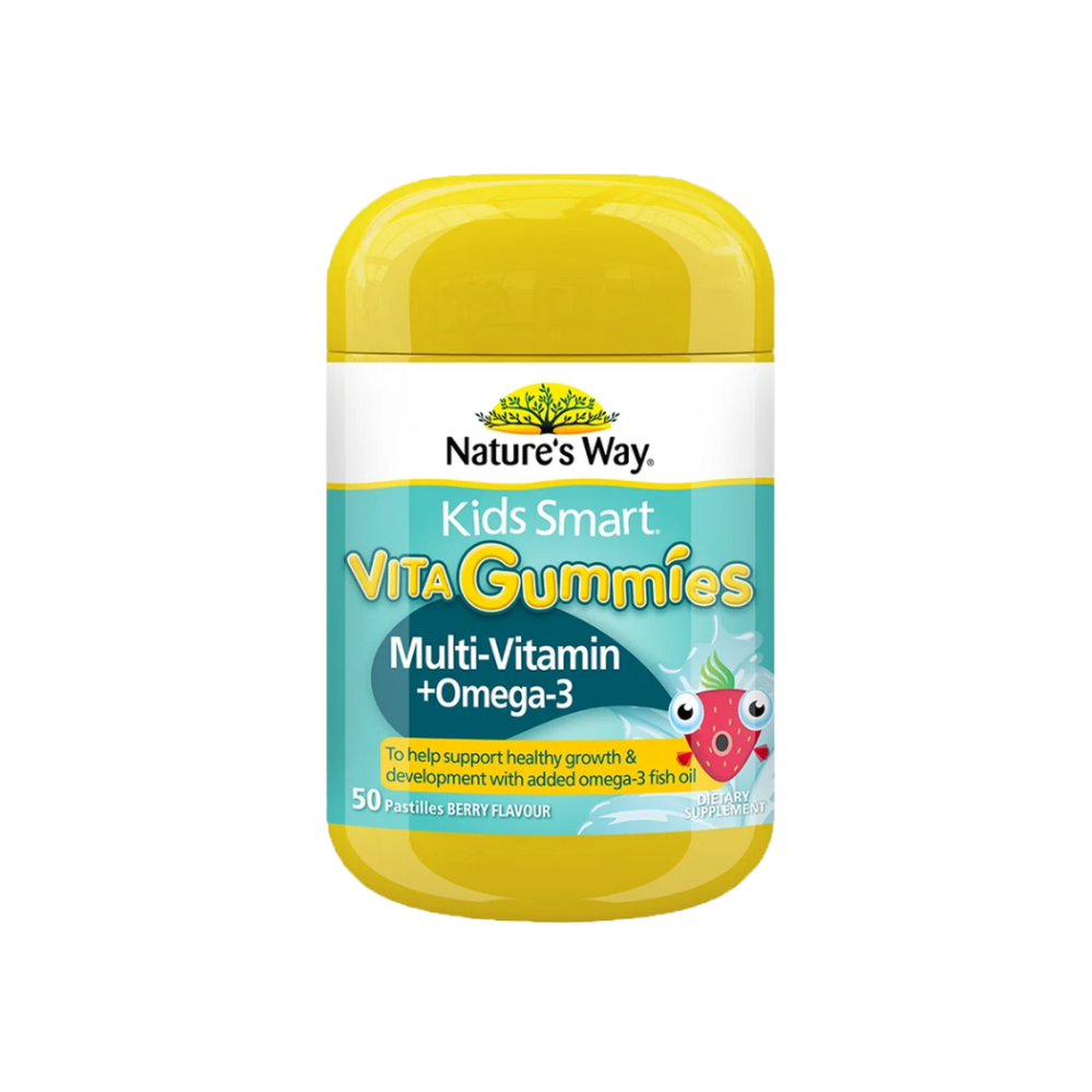 Nature's Way Kids Smart Vita Gummies Multi-Vitamin + Omega-3 50 Gummies