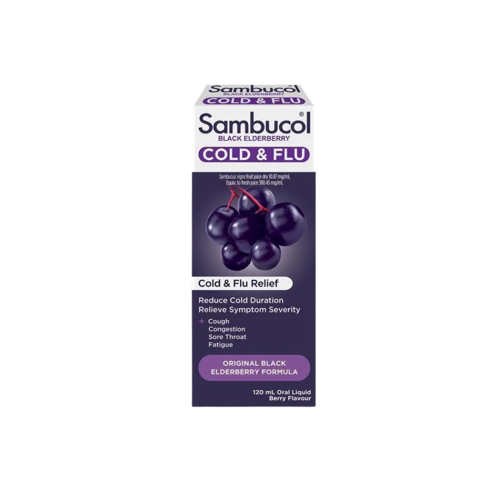 Sambucol Black Elderberry Cold & Flu  Liquid 120mL