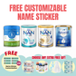 [FREE CUSTOMIZABLE NAME STICKER] Bundle of 6 Milk Powder