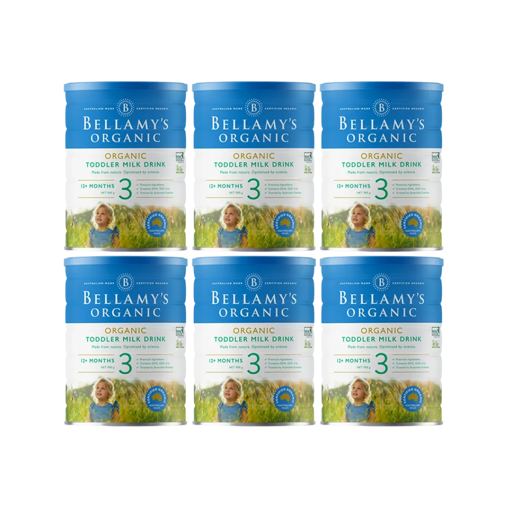 [Bundle of 6] Bellamy's Organic Toddler Milk Drink Step 3, 900g