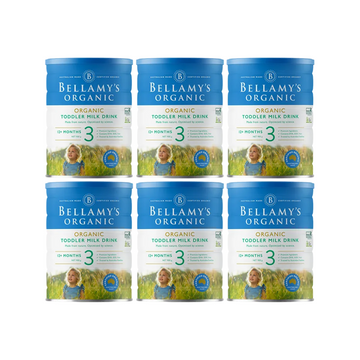 [Bundle of 6] Bellamy's Organic Toddler Milk Drink Step 3, 900g