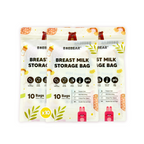 [Bundle of 10] BAEBEAR Breast Milk Storage Bag 250ml Jumbo Value Pack (100 pcs) Temperature Sensor | Leakproof