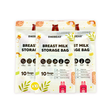 [Bundle of 10] BAEBEAR Breast Milk Storage Bag, 250ml | 100 pcs