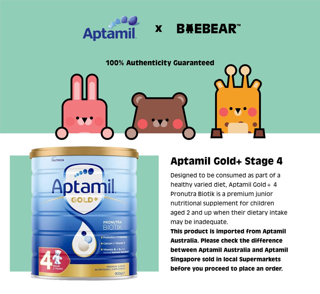 [Bundle of 3] Aptamil® Gold+ Premium Nutritional Supplement Stage 4, 900g