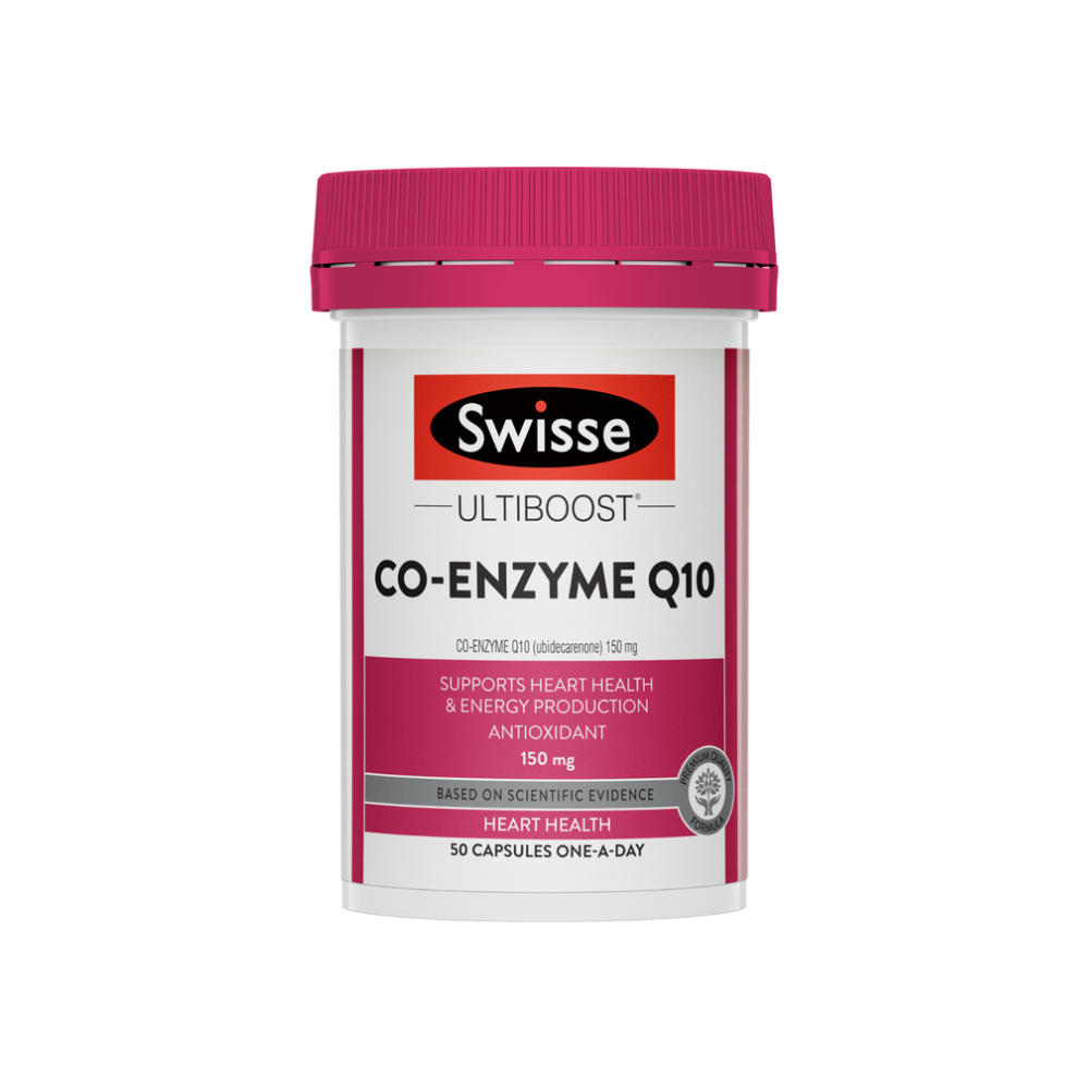 Swisse Co-Enzyme Q10 150mg, 50 Capsules | 180 Capsules